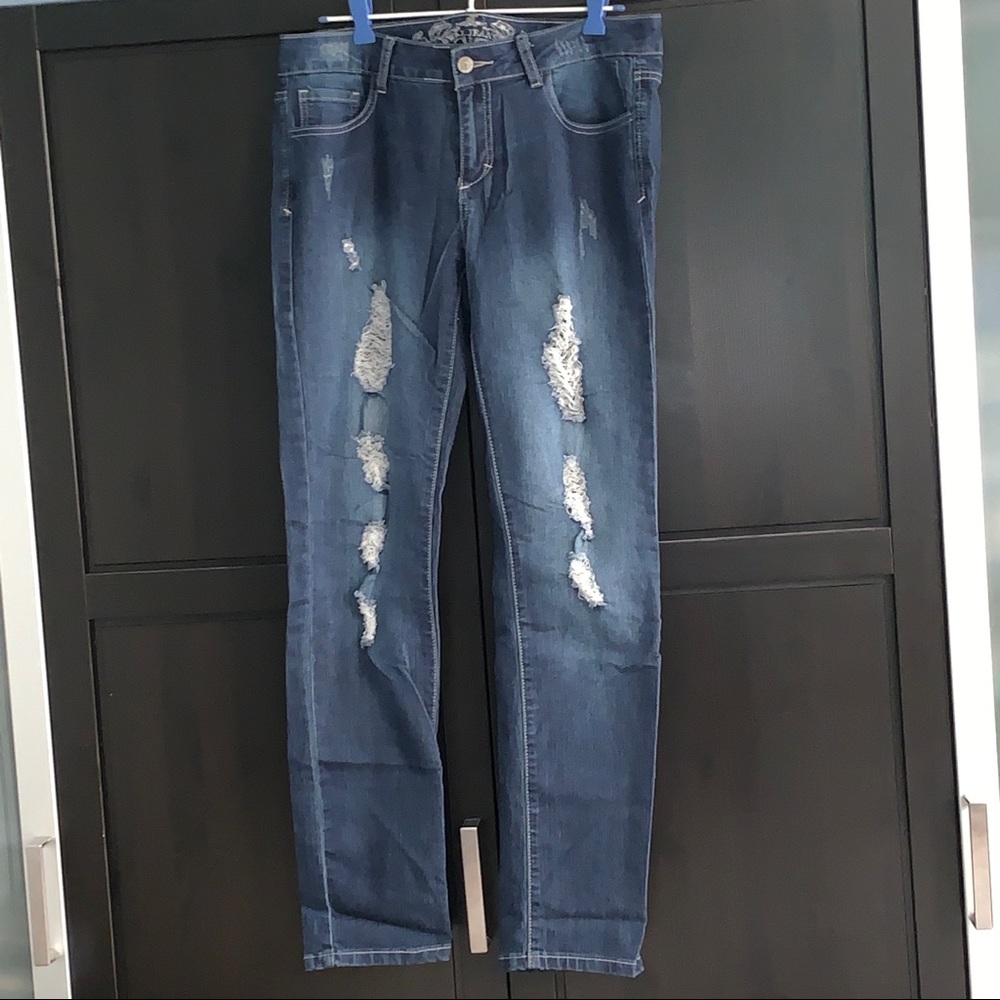 Wax Jeans distressed skinny jeans size 32